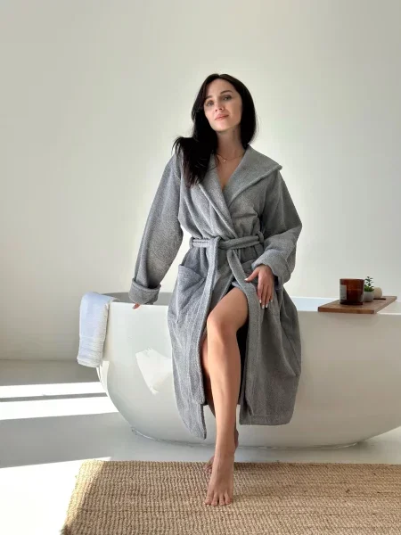 Халат Cosy сірий