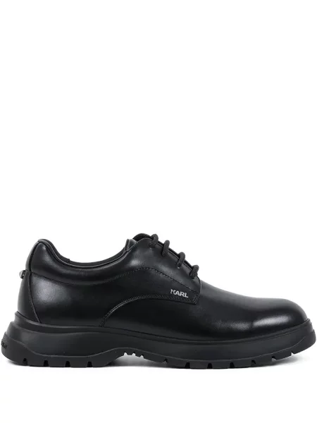Pantofi derby Karl Lagerfeld cu șireturi din dantelă negru