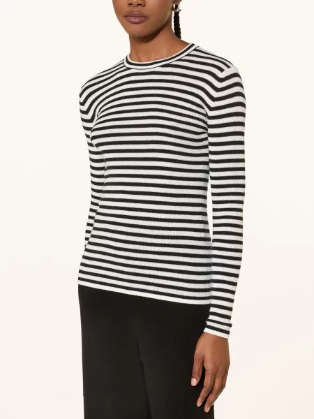 Lisa Yang Svetr S Kašmírem černá bílá