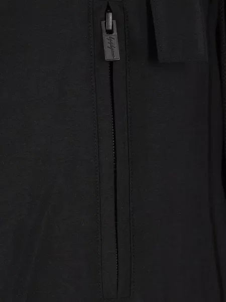 Palton Yohji Yamamoto cu glugă negru