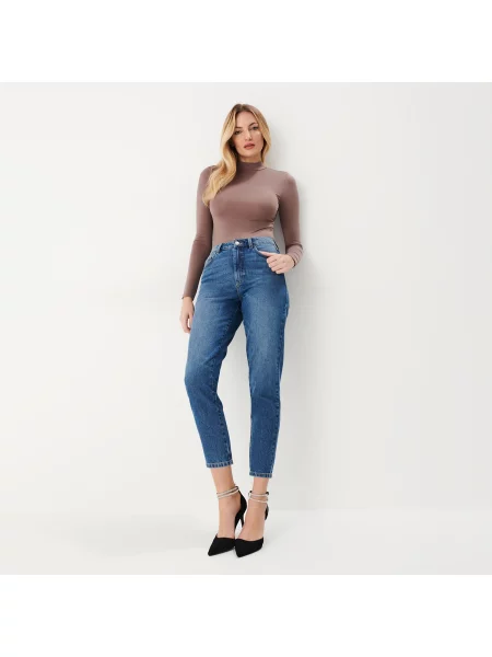 Mohito Джинси mom fit синій