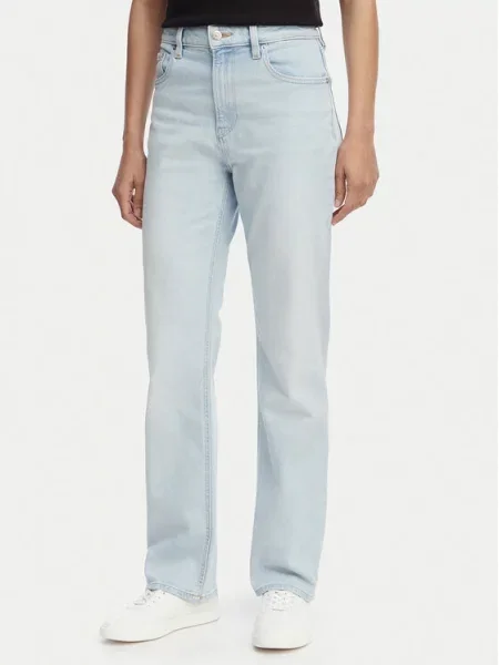 Calvin Klein Jeans Τζιν Ανοιχτό Straight Fit μπλε