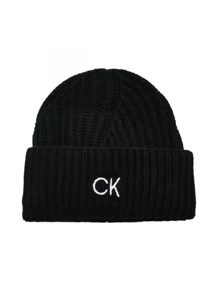 Calvin Klein Căciulă ELEVATED cu adaos de lână și cașmir negru