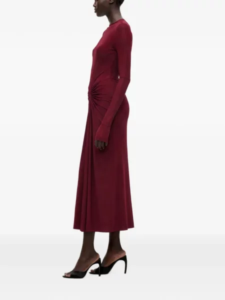 Rochie midi Victoria Beckham roșu