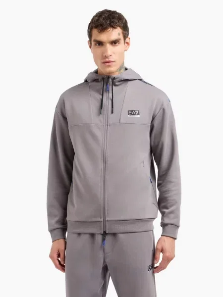 Кофта поліестер/бавовна сірий