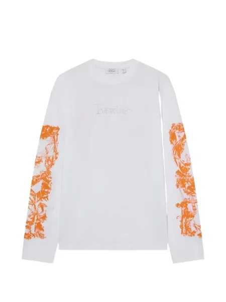Lung tricou Off-white alb