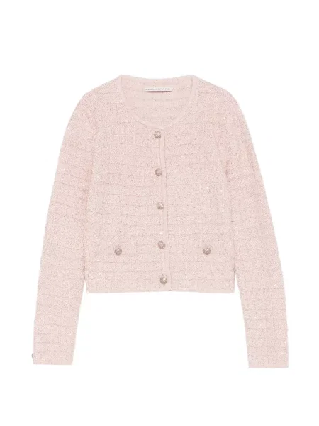 Sweter Alessandra Rich różowy