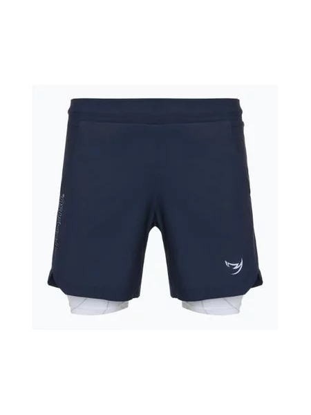 Тренувальні шорти FUMETSU Icon Dual Layer Training темно-синій/білий білі