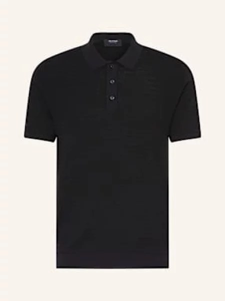 Olymp Signature Úpletová Polokošile černá