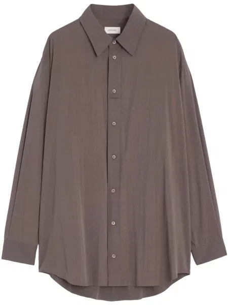 Košile Lemaire na suchý zip hnědá
