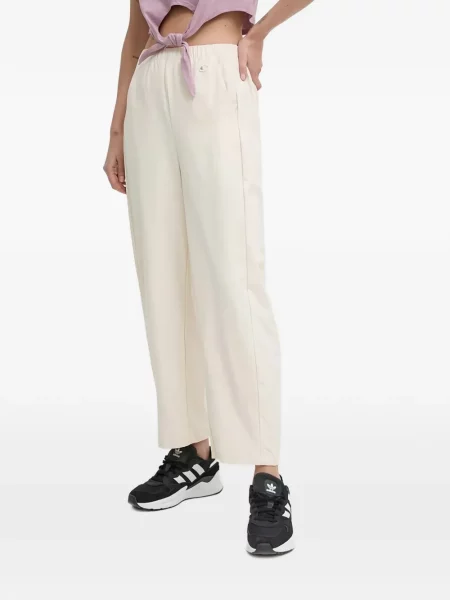 Pantaloni Champion alergare cu autograf alb