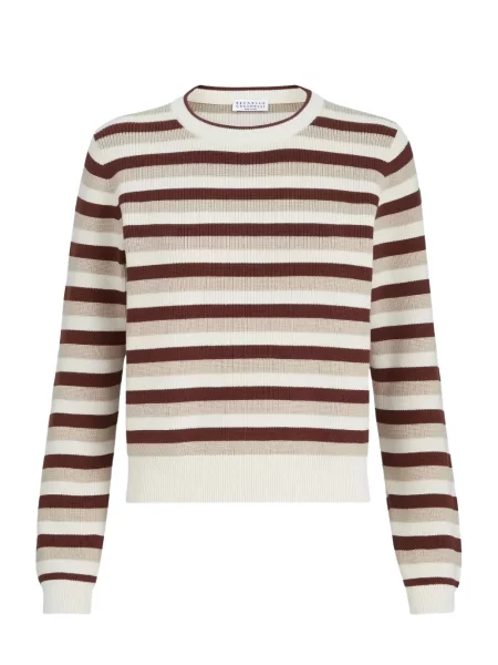 Pulover Brunello Cucinelli alb