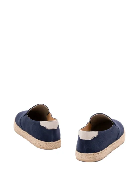 Espadrile Brunello Cucinelli din piele de căprioară albastru