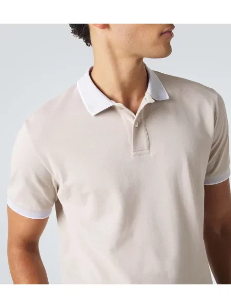 Tricou polo Eleventy bej