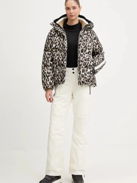 Пухова лижна куртка Fusalp Ada Leopard коричневий