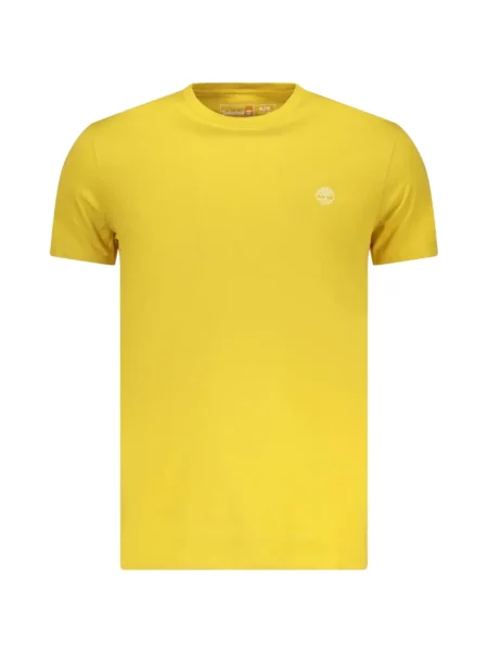 Tricou Timberland cu broderie galben