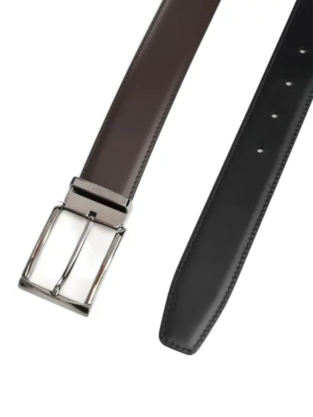 Cu centură reversibil curea Ferragamo din piele maro