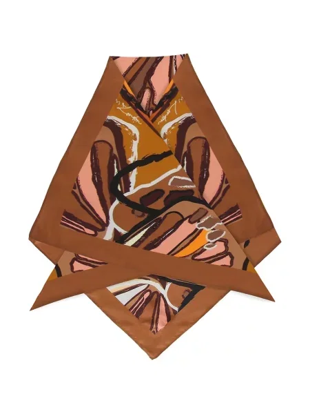 Kurt Geiger London marama za žene svilena smeđa