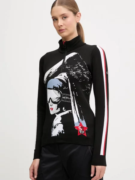Функционална блуза с дълги ръкави Newland LADY T-NECK черно