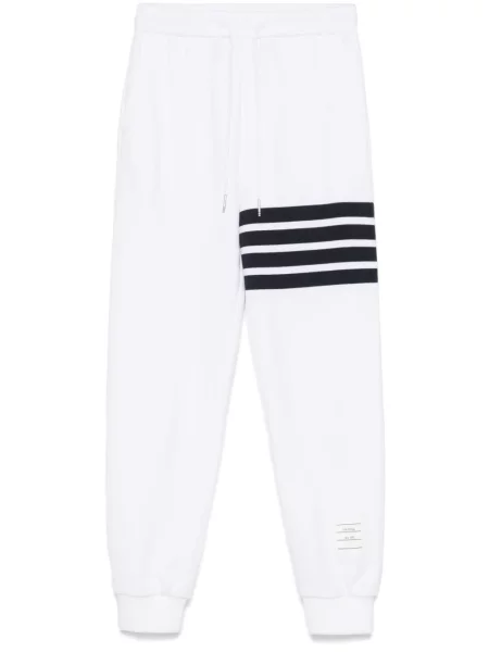 Pantaloni de trening Thom Browne alb
