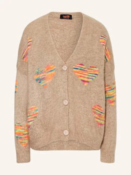 Miss Goodlife Kardigan Z Dodatkiem Alpaki beige beżowy