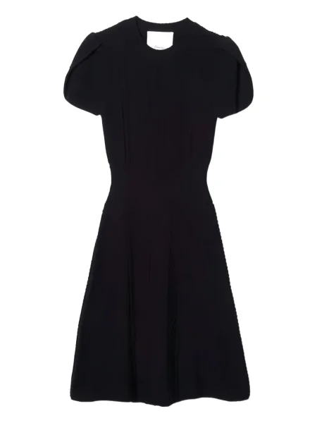 Rochie mini 3.1 Phillip Lim tricotate scurtă de costum negru