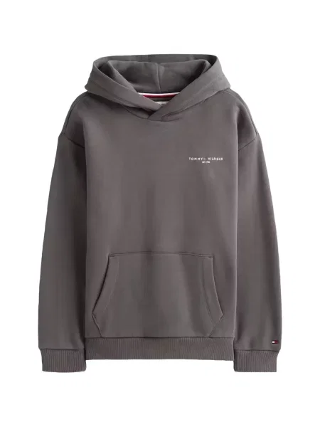 Bluza z kapturem dziecięca Tommy Hilfiger szara