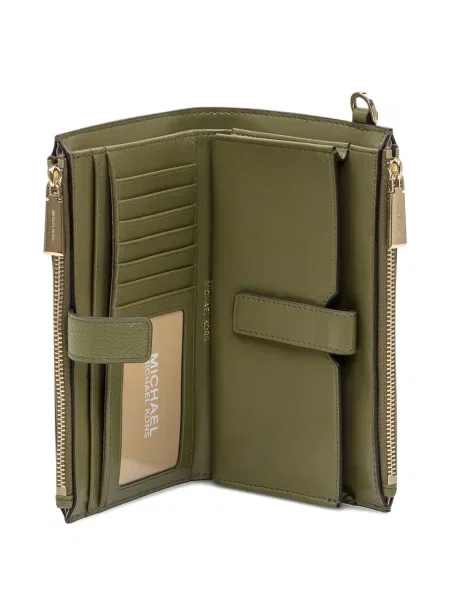 Portofel Michael Michael Kors din piele de căprioară gri