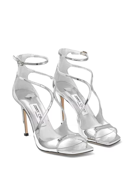 Sandale Jimmy Choo din piele argintiu