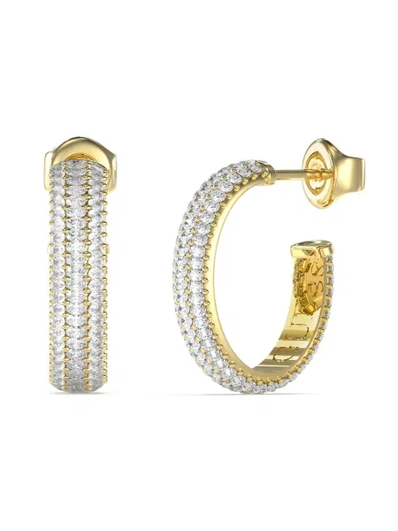 GUESS Uhani ESSENZA / transparentna zlata