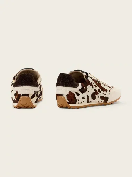 Kožené tenisky AllSaints Liam Sneaker béžové
