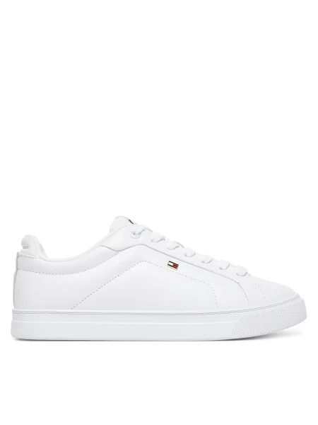 Кожени маратонки Tommy Hilfiger ICON COURT SNEAKER бяло