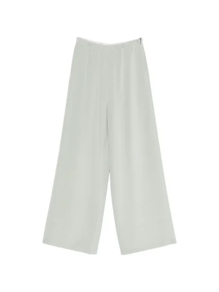 Pantaloni palazzo Max Mara cu picior lat verde