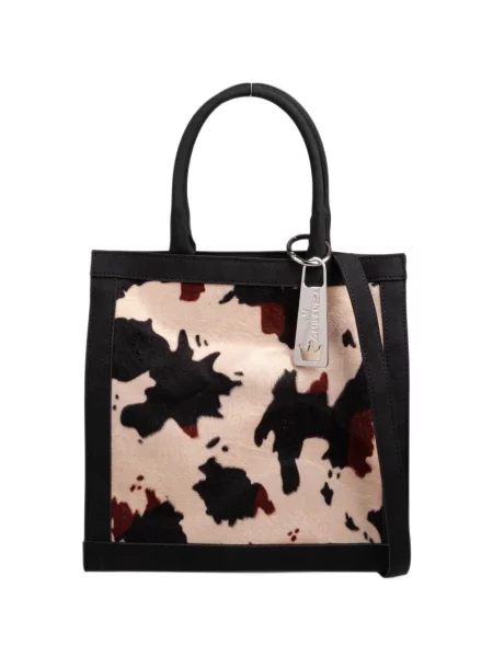 Geantă shopper La Milanesa cu imagine negru