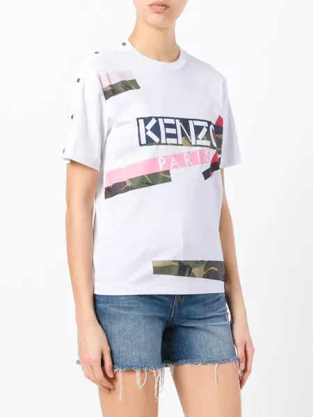 Tricou Kenzo cu imagine alb