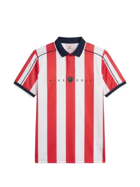 Tricou Nike cu broderie cu decolteu în V retro roz
