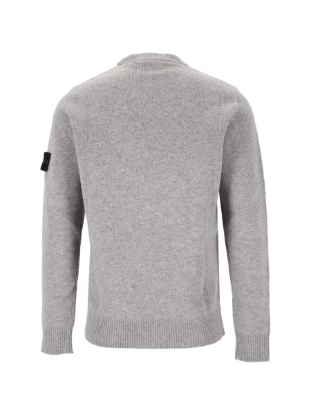 Pulover Stone Island cu strasuri gri