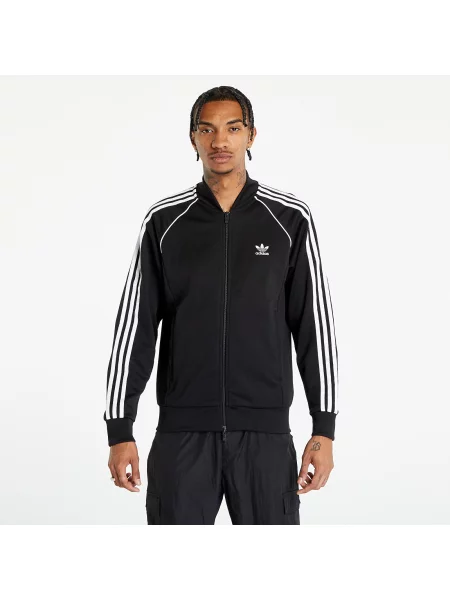 Bunda adidas Originals Adicolor Classics Sst Track Jacket Black/ White XL bílá
