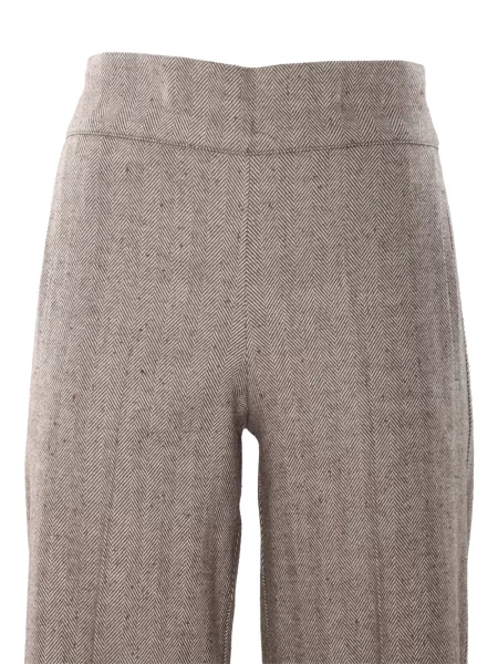 Pantaloni D.exterior cu model herringbone
