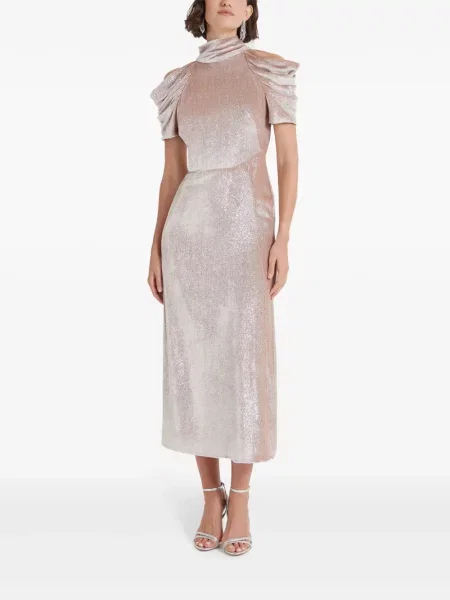 Коктейлна рокля Temperley London розово
