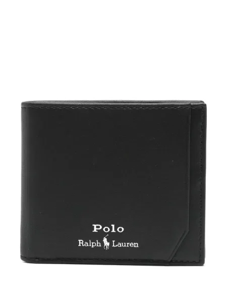 Portofel Polo Ralph Lauren din poplin cu imagine în carouri albastru