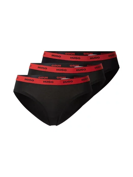 HUGO Slip roșu negru