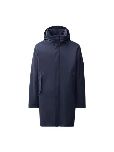 Parka C.p. Company z kapturem niebieska
