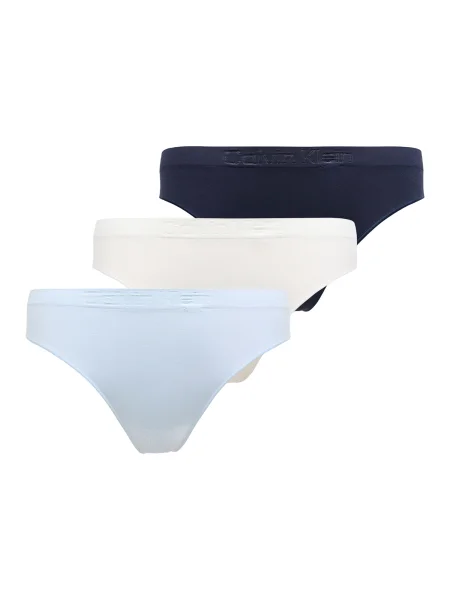 Calvin Klein Underwear Tanga bleumarin / albastru pastel alb
