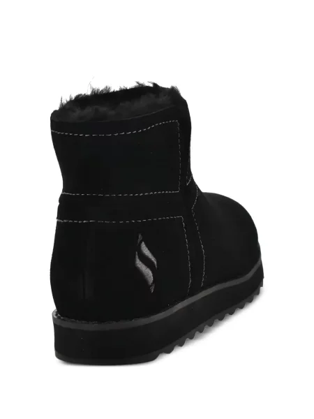 Боти до глезена Skechers бродирани черно