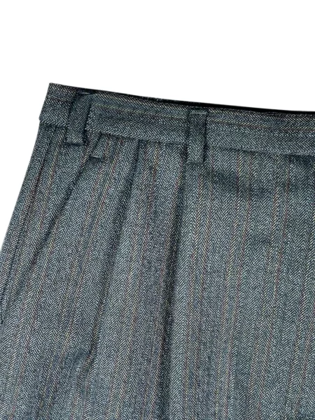 Pantaloni scurți Jil Sander cu model herringbone gri