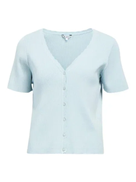 OBJECT Geacă tricotată OBJKelly deschis albastru