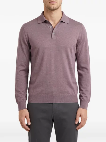 Gulerat tricou polo Brunello Cucinelli violet