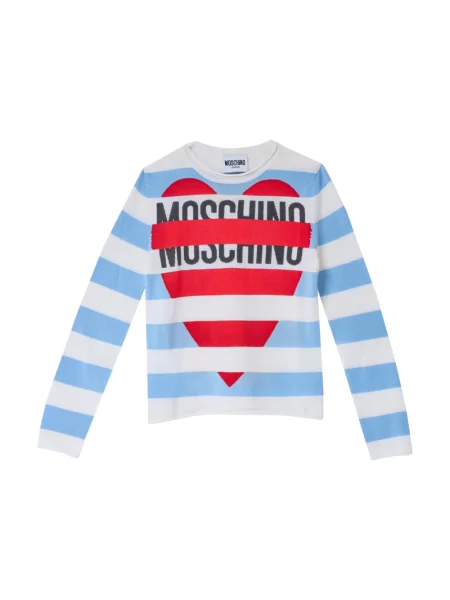 Sweter Moschino wełniany z logo