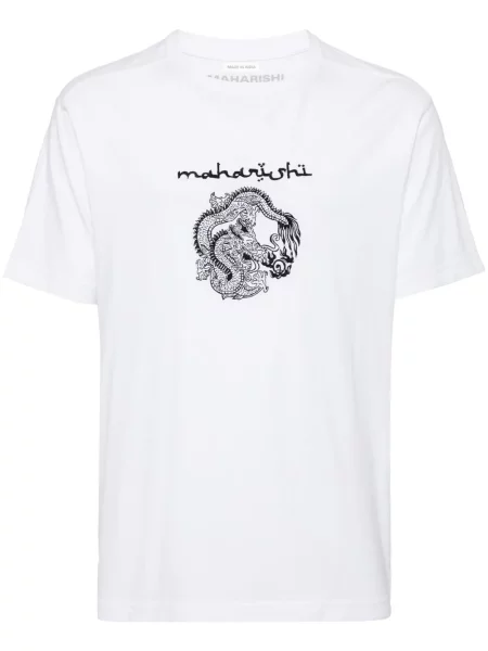 Tricou Maharishi cu broderie alb